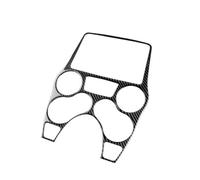 Car Interno Per Fiat Per Panda 169 2003-2011 Adesivo Pannello Comandi Centrale LHD RHD Vera Fibra Di Carbonio Morbida(Type 2 Black Carbon)