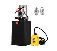 Car Jack Pompa Idraulica 12V DC Unità di Potenza A Doppio Effetto 4-20 Quart Acciaio Serbatoio Olio Discarica Rimorchio Camion Auto Ascensore Motore pompa Per uso fai da te(4 Quart 2 Acting)