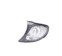 Car Laterale Indicatore Posizione Angolare Posizione Fendinebbia Anteriore Direzione Auto Per BMW Serie 3 E46 4 Porte 318i 320i 325i 330i 2002-2005(1Piece Left Silver)
