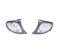 Car Laterale Indicatore Posizione Angolare Posizione Fendinebbia Anteriore Direzione Auto Per BMW Serie 3 E46 4 Porte 318i 320i 325i 330i 2002-2005(2Piece Silver)