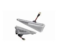 Car Laterale Indicatore Posizione Laterali LED Dinamiche Indicatori Direzione Per Espace MK4 Per Vel Per Satis Per Wind Per Megane 2 Per Scenic 2(Crystal White)