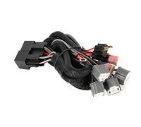 Car LED Headlight Wiring Harness with H4 Adapters, Boost Lighting Kit for Four Lights, High - Current 40A Dual Relay, Heat - Resistant Ceramic Sockets, Waterproof PE Tubing