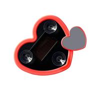Car LED Lights Interior - Heart-Shaped Solar Vehicle Window Lamp, Neon Ambient Glow, Decorative Triangle Light For Automotive Truck, Women Men | Stylish Dashboard Door Window Accent Accessory