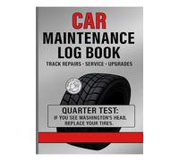 Car maintenance log book
