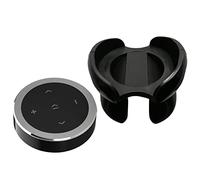 Car Media Volante Telecomando Musica Streaming Argento con Staffa 36x36x8.5mm
