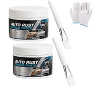 Car Metal Rust Repair Paste, Auto Rust Paste, Seal Rust Fast (2PCS) | Car Rust Shield Paste, Metal Rust Protection White Repair Paste, Repairs Rusts & Seals Metalfor Car Metal Surfaces