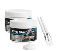 Car Metal Rust Repair Paste,Auto Rust Repair Paste with Brush,30g，2 | Metal Rust Protection White Repair Paste,Repair & Prevent Corrosion,Long-Lasting Protection,for Chassis,Door Seams and Other