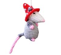 Car Mice Charm - Acrylic Flat 2D Ornament, Bright Vivid Colors, Smooth Edge Craftsmanship, Lightweight Hanging Pendant, Cute Decorative Accessory, Eye-Catching Interior | Rearview Mirror Decor