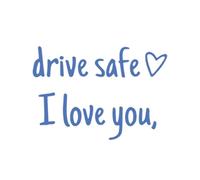 Car Mirror Decal - Pvc Rear View Mirror Sticker | I Love You Rearview Decal | Windshield Window Stickers For Cars | Auto Truck SUV Motorbike Pickup Scooter Decoration | Highway Night Driving Long Tra