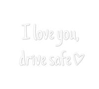 Car Mirror Decal - Pvc Rear View Mirror Sticker | I Love You Rearview Decal | Windshield Window Stickers For Cars | Auto Truck SUV Motorbike Pickup Scooter Decoration | Highway Night Driving Long Tra