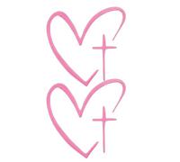 Car Mirror Stickers, Heart Shape Decorative Decals, Self Adhesive Rearview Mirror for Vehicle Interior Styling, Waterproof Vinyl Finish, Automotive Accessory for Cars RV Truck Laptop Suitcase