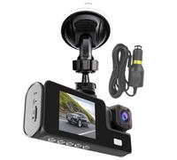 Car Monitor Camera, 1080P Double Lens Recorder, High Definition Security Cam, Wide Angle Dash Cam, Ideal for Seamless Loop Recording, Vehicle Monitoring, Parking, Driving Safety