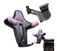 Car Mount - 360 gradi Rotary Phone Holder, non Slip Adjustable Clip Bracket, Dashboard Screen Cradle For Vehicles SUVs Trucks Sedans Pickups Scooters, Travel Road Trip Accessory For Men Women Drivers