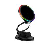 Car Mount Vacuum Magnetic Holder Foldable Strong Suction Stand 15W Fast Wireless Charging 360 Rotation Car Phone Holder