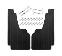 car mud flaps, Parafanghi universali for auto, parafanghi anteriori e posteriori in PP, compatibili con auto, SUV, fuoristrada, camion, accessori for auto,for No Need to Drill Holes Set of 4(4pcs Lar