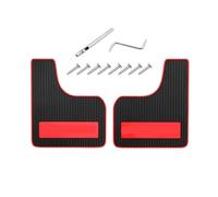 car mud flaps, Parafanghi universali for auto, parafanghi anteriori e posteriori in PP, compatibili con auto, SUV, fuoristrada, camion, accessori for auto,for No Need to Drill Holes Set of 4(2pcs Red