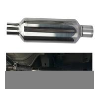 Car Muffler, Automotive Exhaust Pipe, Engine Noise Reduction System, Steel Construction, Harsh Weather Resistant, For Racing Quiet Driving Modification Trucks SUVs Replacement Upgrade