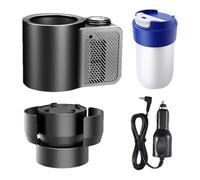 Car Mug Holder - 12V Intelligent Beverage Heater Cooler | Compact Auto Cup Warmer Chill Device for Travel, Commuting, Long Drives, Coffee, Tea, Soft Drinks, Cars, Trucks, Outdoor