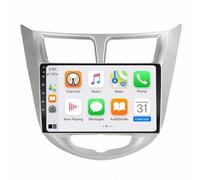 Car Multimedia Radio per Hyundai Accent Verna 2010-2016 Wireless Carplay Android Auto Stereo Auto Bluetooth Ips con Pantalla Táctil con Gps, 4 Nucleo 1G+32G