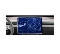 Car Navigation Pellicola Protettiva Per Tesla Per Modello Y Per Refresh 2026 Pellicola Di Vetro Temperato Protezione HD Matte Bluelight Schermo Posteriore Controllo Centrale(Bulelight 16in 8in)