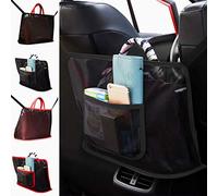 Car Net Pocket Handbag Holder Organizer impermeabile Tappetini per auto Portaoggetti da viaggio per bambini Pieghevole durevole Portaoggetti in rete per auto documenti Articoli per telefono