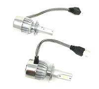 Car Passion Coppia kit lampade luci LED auto moto fari COB H7 C6 7600LM 36W 6000K headlight luce bianca lampadine bulbi automobile