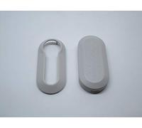 Car Passion Cover Chiave Guscio Compatibile con Fiat 500 Punto Evo Bravo Panda 500L Lancia Y YPSILON MUSA Delta SCOCCA (Grigio)