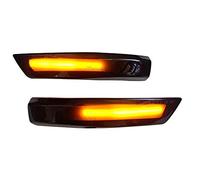 Car Passion Indicatore di direzione Freccia Specchietto laterale LED Compatibile con Ford Focus MK2 MK3 Mondeo MK4 Luce Dinamico Progressivo Fumè Nero Side Marker Dynamic