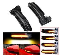 Car Passion Indicatore di direzione Freccia Specchietto laterale LED Compatibile con Ford Focus MK4 dal 2019 Luce Dinamico Progressivo Fumè Nero Side Marker Dynamic (Ford Focus MK4 2019)