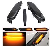 Car Passion Indicatore di direzione Freccia Specchietto laterale LED Compatibile con Luce Dinamico Progressivo Fumè Nero Side Marker Dynamic (Mini Cooper)