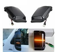 Car Passion Indicatore di direzione Freccia Specchietto laterale LED Compatibile con Luce Dinamico Progressivo Fumè Nero Side Marker Dynamic (Ducato Boxer Jumper)