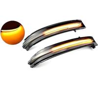 Car Passion Indicatore di direzione Freccia Specchietto laterale LED Compatibile con Nissan Qashqai Juke X-Trail Luce Dinamico Progressivo Fumè Nero Side Marker Dynamic