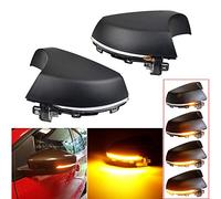 Car Passion Indicatore di direzione Freccia Specchietto laterale LED Compatibile con VW Polo 6R 2009-2017 Luce Dinamico Progressivo Fumè Nero Side Marker Dynamic (VW Polo 2009-2017)