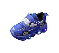 Car Pattern Light Up Sneaker per Bambino Bambino Bambino Schiuma di Memoria Led First Walking Scarpe Sportive Morbido Antiscivolo Mocassini Scarpe Zapatos Tenis para Niños De Años Baby Light Shoes,