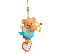 Car Pendant - Car Charm | Bag Charm | Bear Car Pendant with Sound Cute Cartoon Animal Bag Charm for Car Center Console Pendant for Decorative Touch Bear Car Pendant for Collectible Toys
