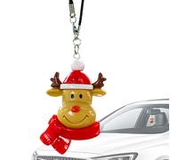 Car Pendant Interior - Christmas Santa Pendant, Swinging Mirror Accessory, Festive Holiday Decoration, Automotive Decor, Vehicle Ornament, Cute Hanging Small Seasonal Gear| Design with easy at