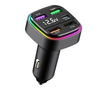 Car Phone Charger, 5-Port USB Charging Plug, Multi-Device Charging Hub, 1.57x1.77x3.03 inches Fast Smart Output, Compact Versatile Adapter for Phones Tablets Cameras Battery Packs
