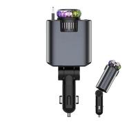 Car Phone Charger, Quick Charger, 6,18 x 1,54 in retrattile Multifunction Scent Diffuser, Star Night Projector Lamp for Driving, Travel and Auto Accessories