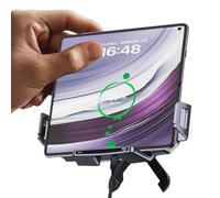 Car Phone Holder Charger, Retractable Wireless Charging Mount, 15w Fast Auto Clamp Accessory, Adjustable Stand for Mobile Devices, Adventure, Travel, Camping, Boat, Daily Commute