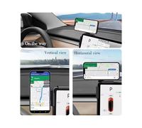 Car Phone Holder for ModelX/S/Y Model3 Highland Adjustable Magnetic Phone Stand Car Screen Side Support