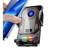 Car Phone Holder - Wireless Charging Mount | Air Vent Smartphone Stand | Automatic Clamping Design, Fast Charging Support, Anti-Slip Stability, Accessible Viewing Position for Daily Driving