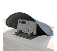 Car Phone Sunshade - Foldable Dashboard Mobile Sun Visor 30x19x14cm | Navigation Screen Anti Glare Shade Cover | Polyester Steel Wire Structure | Travel Driving GPS Protection Car Accessory
