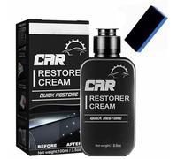 Car Plastic Parts Refurbish Agent,Car Restorer Cream,Restauratore e Lucidante,Rinnova Plastiche Auto,Auto Leather & Plastic Refurbishment Paste,Rinnova Plastiche Autos per Plastica,Gomma,Pelle,100ml