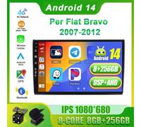 Car Play Android 14 Autoradio Per Fiat Bravo 2007-2012 GPS Navi WIFI ✅8G+256GB✅