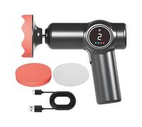 Car Polisher, Waxing Polishing Machine, 7.01x5.71 Inches Ergonomic Handle 2 Speed Powerful Buffer, Detailing Tool for Cars, Metal, Glass, Motorcycle, Truck, Marine, Rv, Furniture
