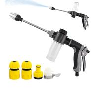 Car Pressure Washer - 16.1 Inch Adjustable Spray Nozzle | ABS Alluminio Lega High Pressure Hose - Portable Cleaning Tool With Connectors For Vehicles Patio Garden Outdoor Washing