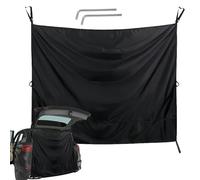 Car Privacy Drapes, Sun Protection Car Side Window Drape 90.55x70.87 inches, Reusable Rear Seat Divider, Heat Insulation, Passengers Protector for Hot Weather, Caravan, Minivan