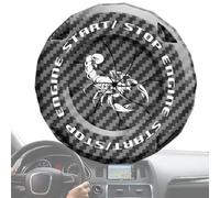 Car Push Start Button, Car Start Stop Button Cover, Anti-Scratch Starter Switch, Key Protective Trim Cover, Starts Stop Buttons Covers For Motorcycle Interior Automotive Vehicle Truck Tractor Trailer