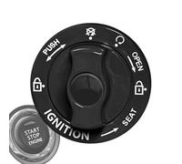 Car Push Start Button Cover | 5cm Alloy Engine Start Stop Button Protector | Scratch-Resistant Metal Decor Sticker For Vehicle Interior | Universal Round Anti-Wear Ignition Switch Cover | Stylish Auto