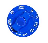 Car Push Start Button Cover | 5cm Alloy Engine Start Stop Button Protector | Scratch-Resistant Metal Decor Sticker For Vehicle Interior | Universal Round Anti-Wear Ignition Switch Cover | Stylish Auto